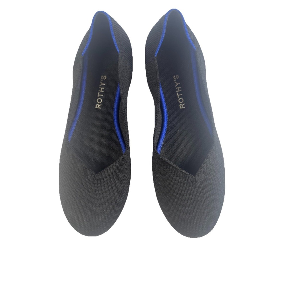 Rothys Shoes Womens 11 Black Core The Flat Ballet Round Toe Casual Slip On